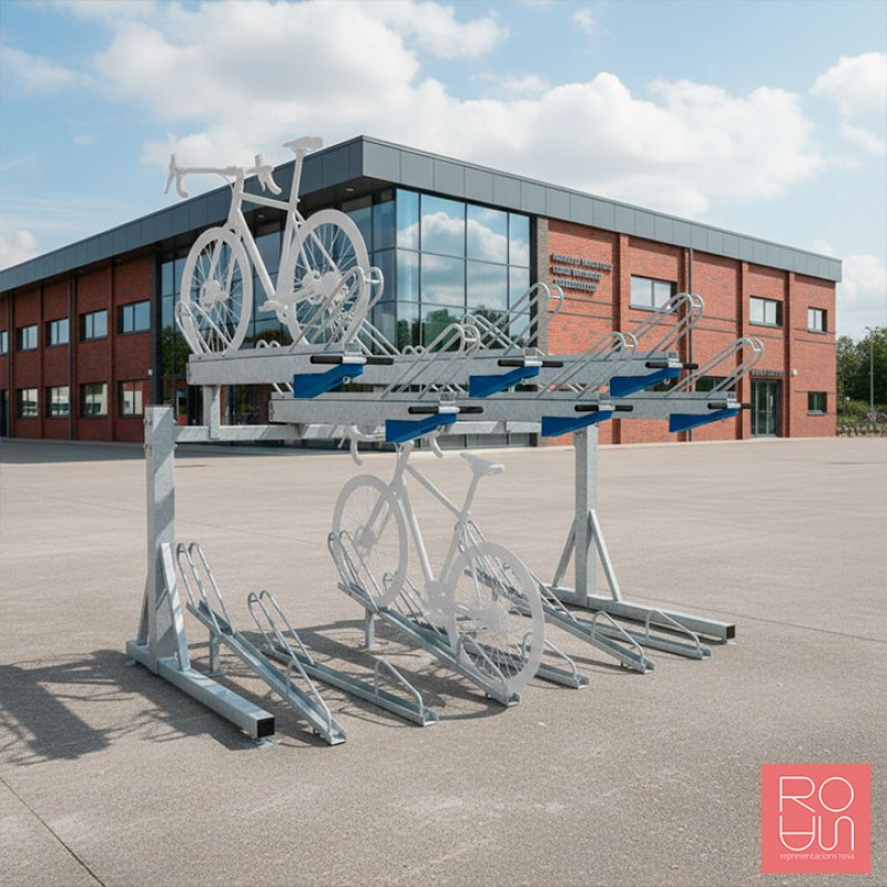 Aparcabicicletes de Doble Alçada Horizonte | Màxima Optimització de l'Espai